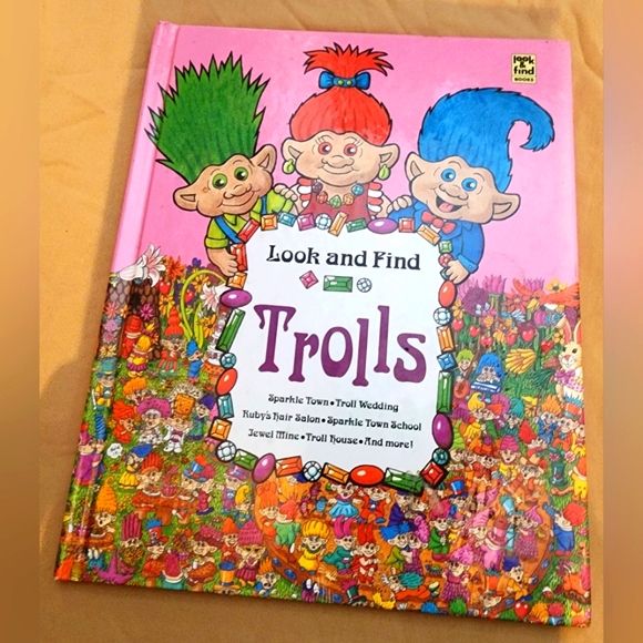 Look and Find Trolls Book, Vintage 1992 - Picture 1 of 7